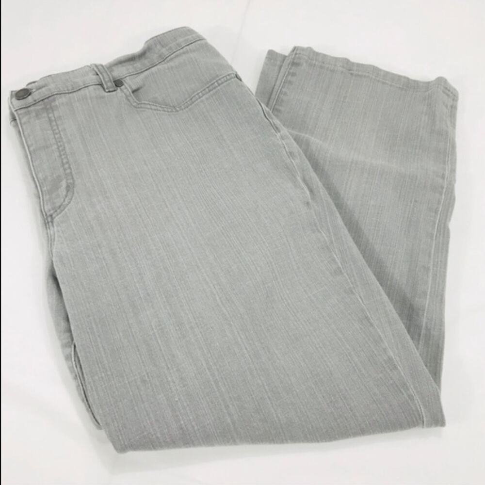 Chaps Gray Straight Leg Jeans Size 16 - Picture 7 of 7
